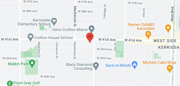 map of 1 2820 W 41ST AVENUE